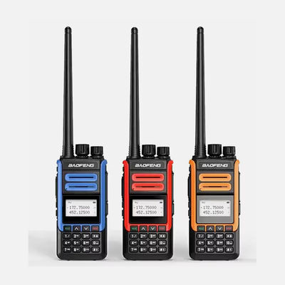 주문 BF-H7 Dual Band Portable Walkie Talkie VHF UHF 136-174MHZ 400-520MHZ IPX4 Waterproof with 1000-1500mAh Battery 온라인 제품