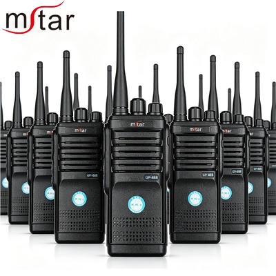 주문 MSTAR GP988 워키 토키 6000mAh 배터리 장거리 통신 및 ABS 견고한 몸체 온라인 제품