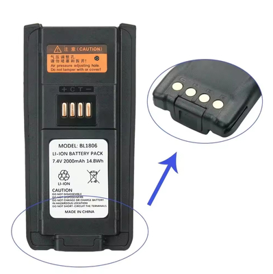 배터리 BL1806 BL2505 2000mAh 배터리 PT580 PT580H PT580H 플러스 재충전 가능한 교체 월키 토키