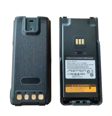 BP2403 하이테라 재충전 가능한 리 폴리머 워키 토키 배터리 7.7V 2400mAh HP705 HP785의 오리지널 배터리