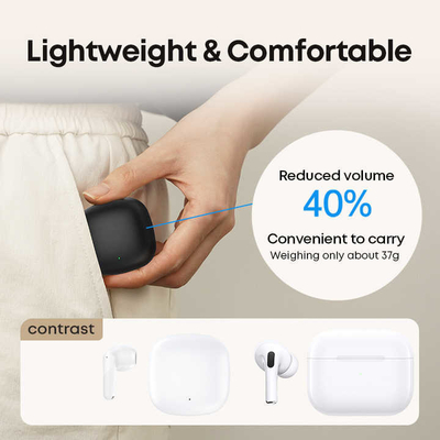 이어폰과 마이크 장전력 이어폰과 마이크 250mAh 배터리 용량 및 V5.3 블루투스 버전