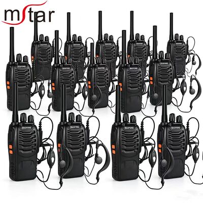 바오펜 BF-888S 플러스 UHF 워키 토키 3-5km 범위