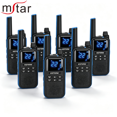AT101/AT100 휴대용 FRS PMR446 워키 토키 IPX5 수질 2500-3000mAh 배터리와 야외 스포츠용 5W 전력